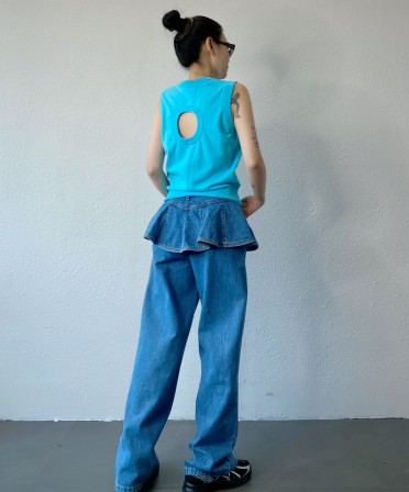 Ruffle Jeans #250420